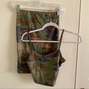 Camo skirt and tank set